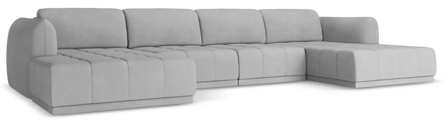 Divano angolare grigio chiaro Hoku – Makamii