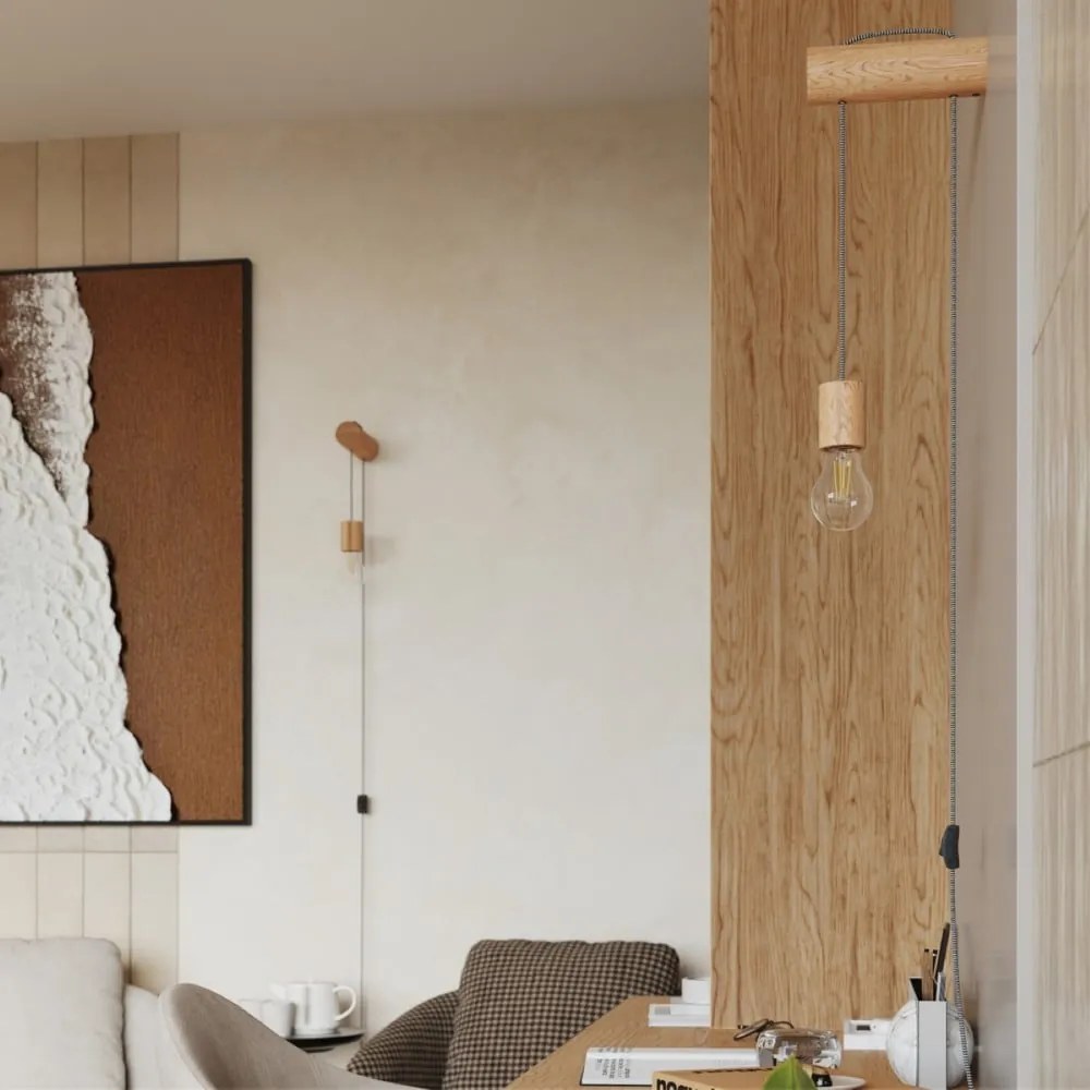 Lampada da parete di colore naturale Arcadia – Sollux