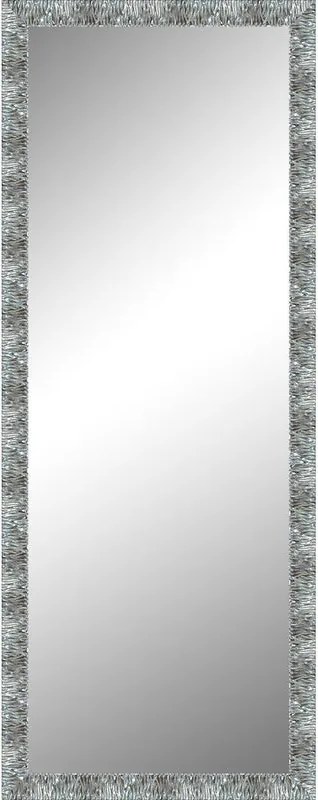 Specchio Aurora rettangolare in legno argento foglia 60 x 170 cm