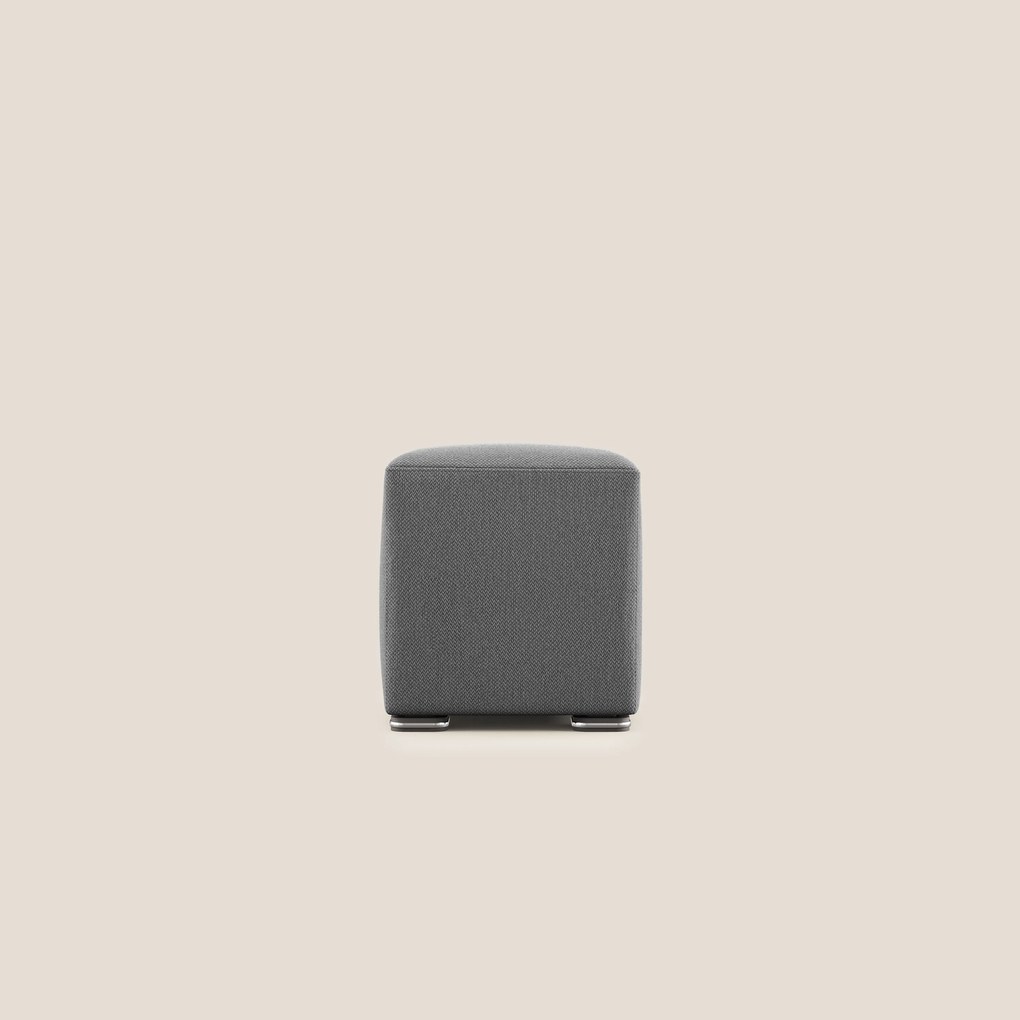 Cube pouf in tessuto morbido smacchiabile T05