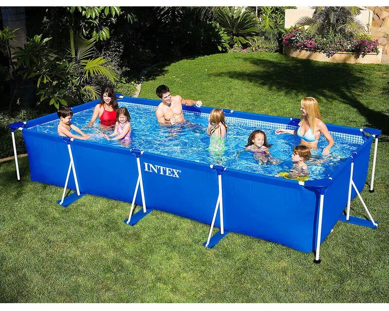 Bestway - Intex Piscina fuoriterra rettangolare con struttura acciaio 450x220xh84cm 28273