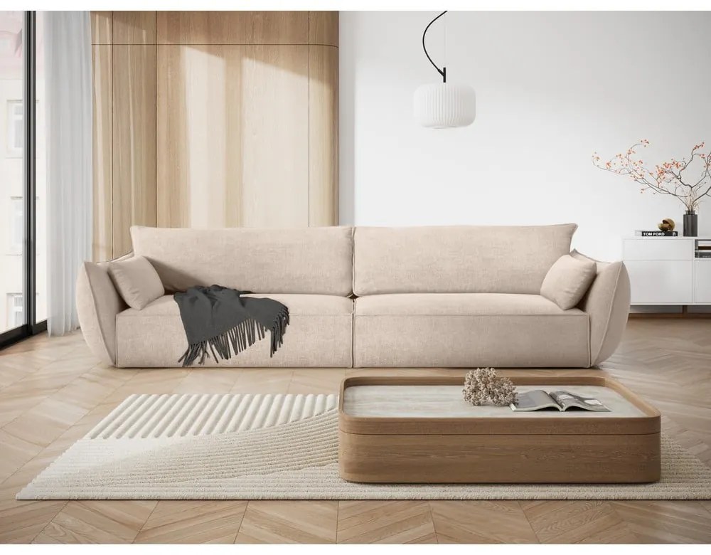Divano beige 248 cm Vanda - Mazzini Sofas