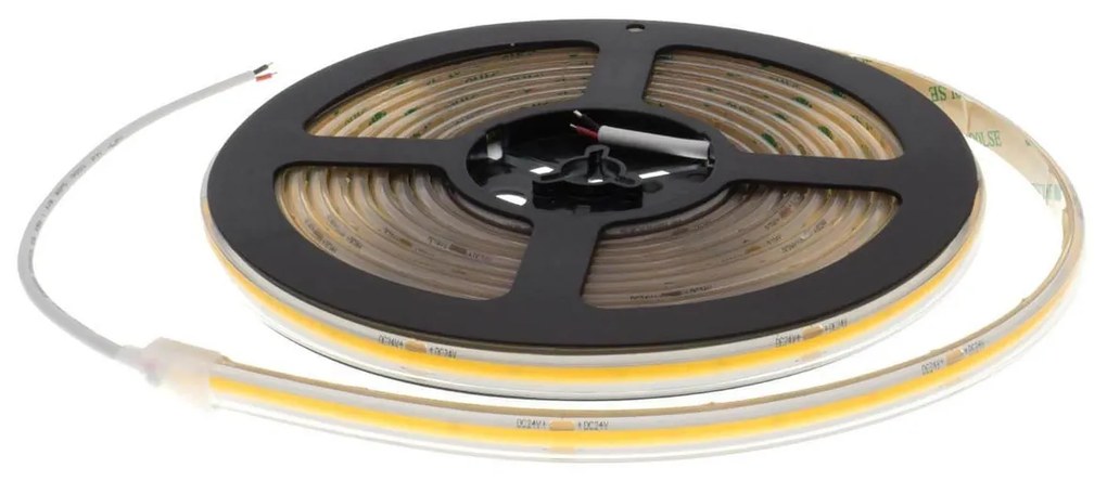Striscia LED COB 8W/m 24VDC IP67 5m Professional Colore Bianco Naturale 4.000K