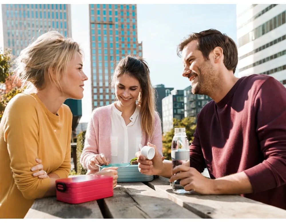 Scatola per snack con forchetta 3 pz Vivid blue - Mepal