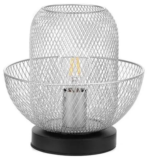 ONLI - Lampada da tavolo ZAIR 1xE27/22W/230V nero/argento