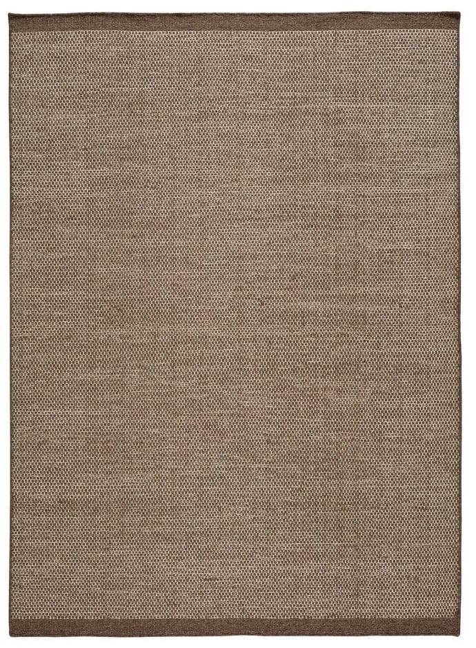 Tappeto in lana marrone , 60 x 110 cm Kiran Liso - Universal