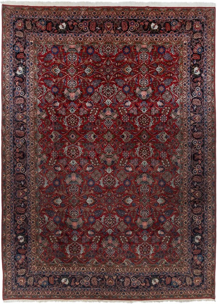 Kashan Tappeto 380x530 (Iran) Annodato A Mano
