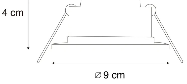 Set di 12 faretti da incasso bianchi con LED dimmerabile Dim-to-Warm 7W IP65 - Blanca