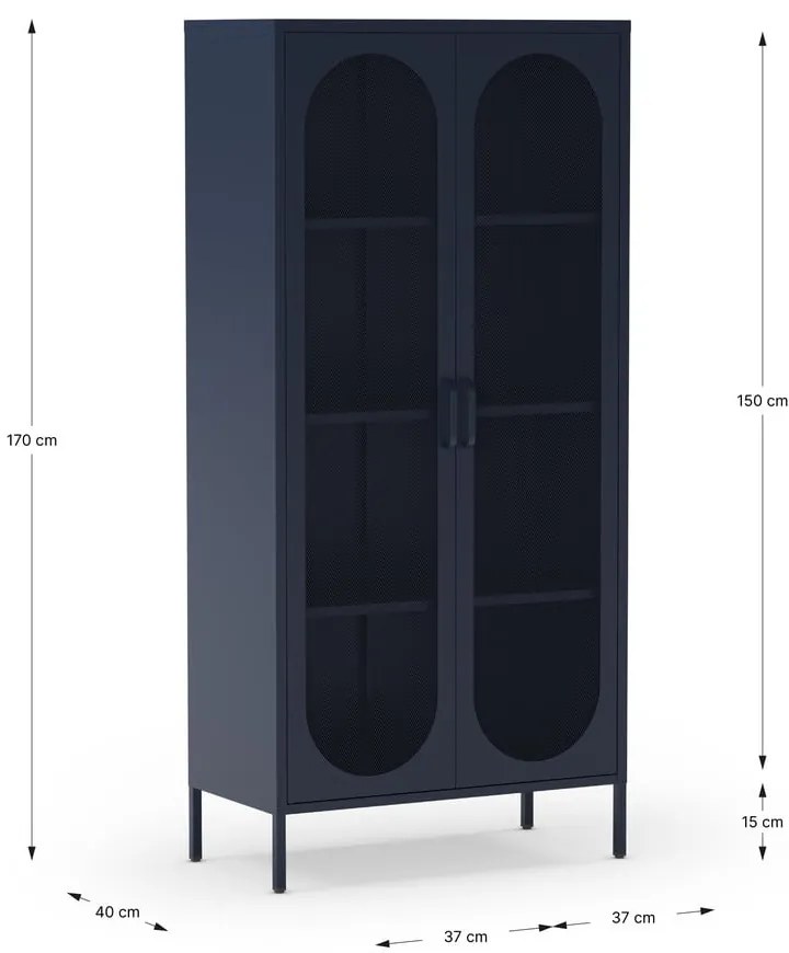 Mobile blu scuro 80x170 cm Diora - Marckeric