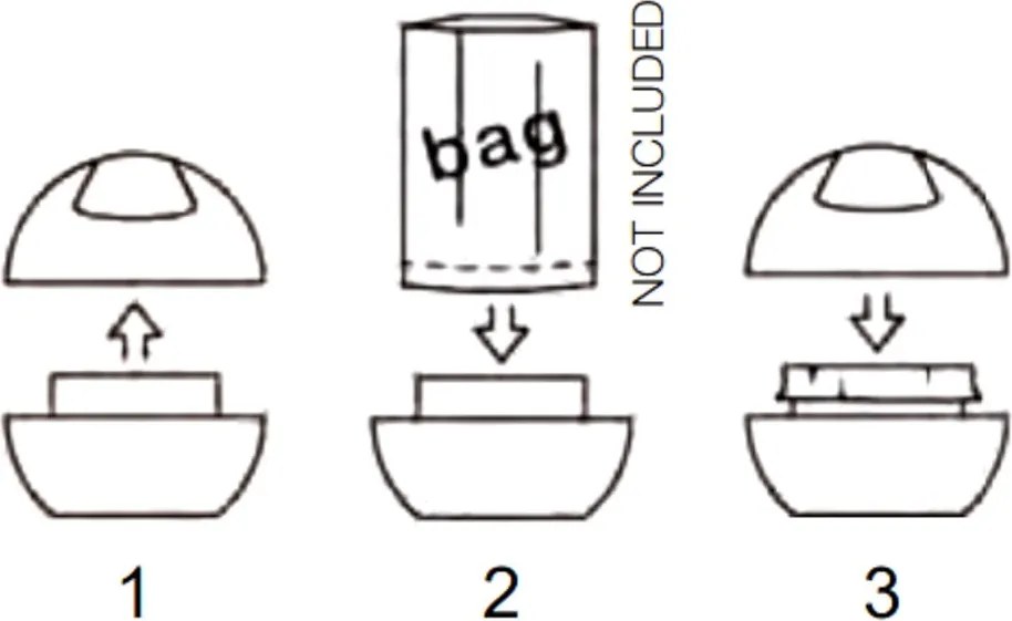 Cestino per la spazzatura bianco in plastica 1 l Bowl – Spirella