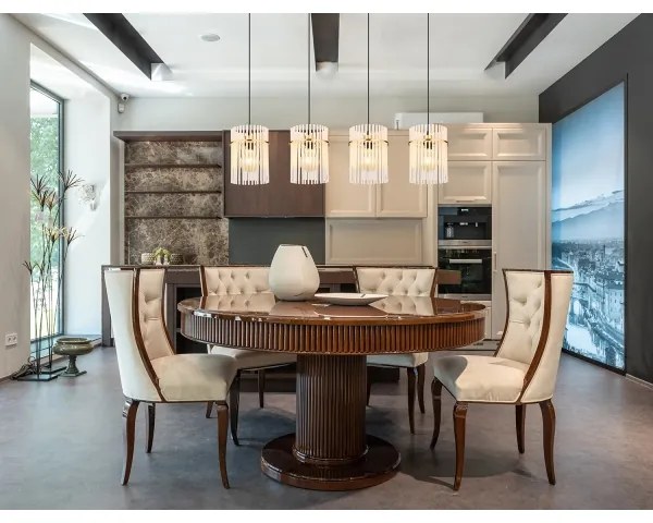 Globo 15698-4HM - Lampadario a sospensione con filo GORLEY 4xE27/60W/230V oro