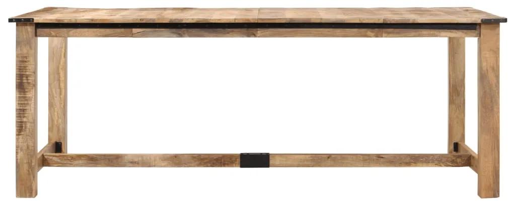Tavolo da pranzo 200x100x75 cm in legno massello di mango