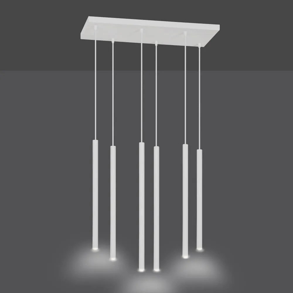 Lampadario a sospensione SELTER 6 WHITE Colore del corpo Bianco