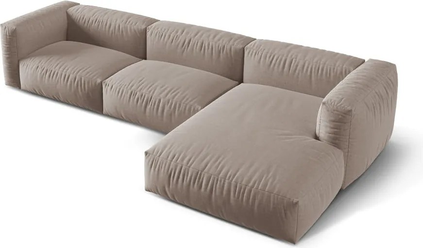 Divano angolare componibile beige (angolo destro) Martina - Micadoni Home