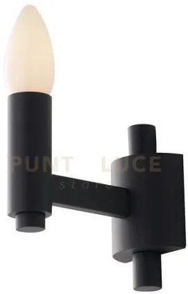 Applique a parete karol grigia 1 luce attacco e14 3x12,5x11,6cm in...