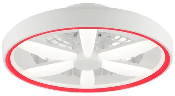 Brilliant - Ventilatore a soffitto LED RGBW GAIANO LED/48W/230V bianco + DO
