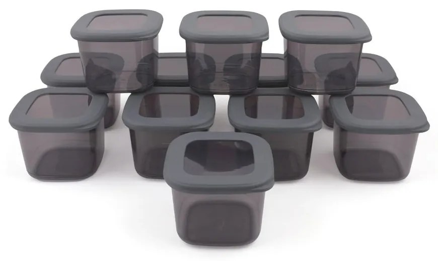 Set di contenitori per alimenti in plastica alimentari 12 pz Fresco – Hermia