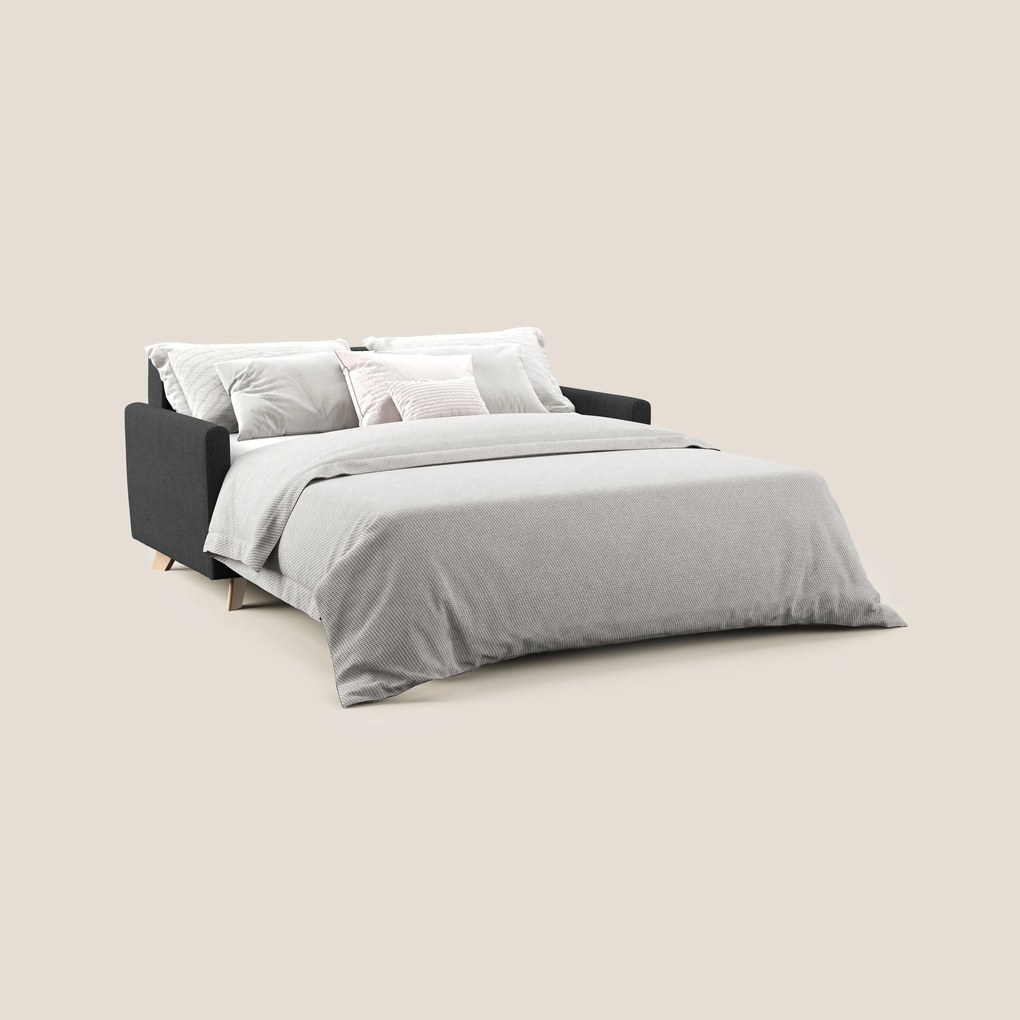 Edgar divano letto matrimoniale in tessuto felis impermeabile T03 antracite