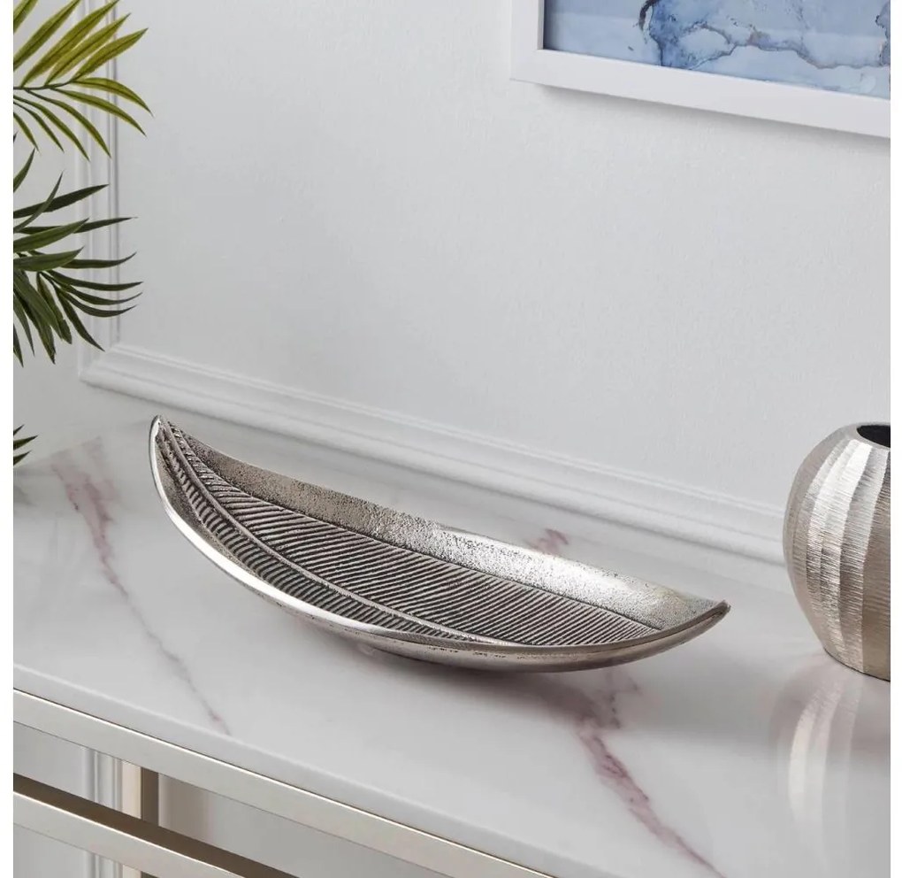 Eglo 427004 - Vassoio decorativo FORLEYET 14x38,5 cm argento