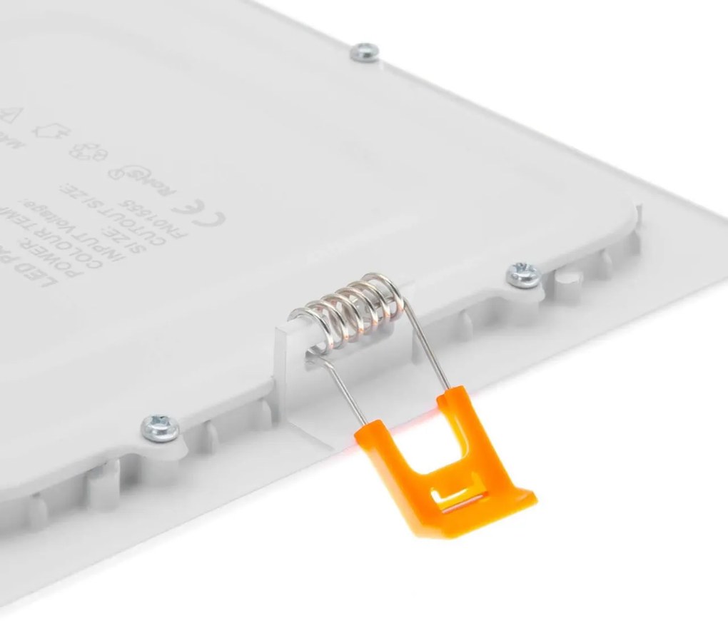 Pannello LED Quadrato 15W 1.500lm Foro 155x155mm Osram chip LED Colore Bianco Freddo 6.000K