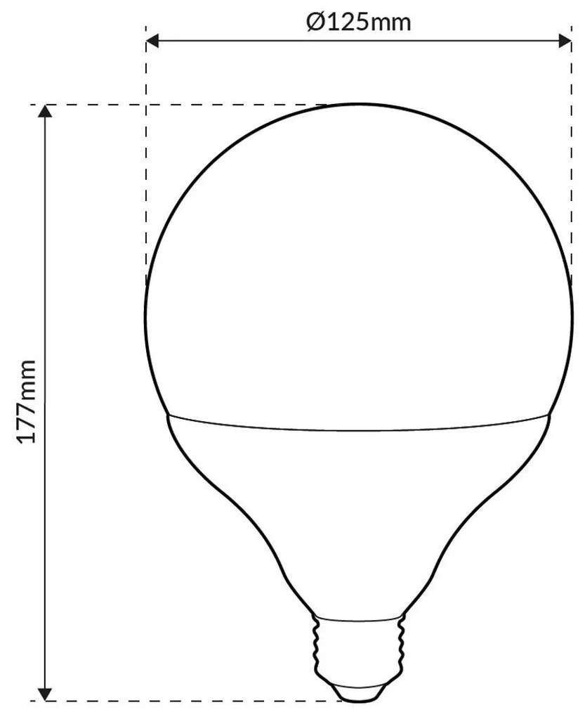 Lampada LED Globo E27 35W Ceramic 125lm/W No Flickering Colore Bianco Naturale 4.000K