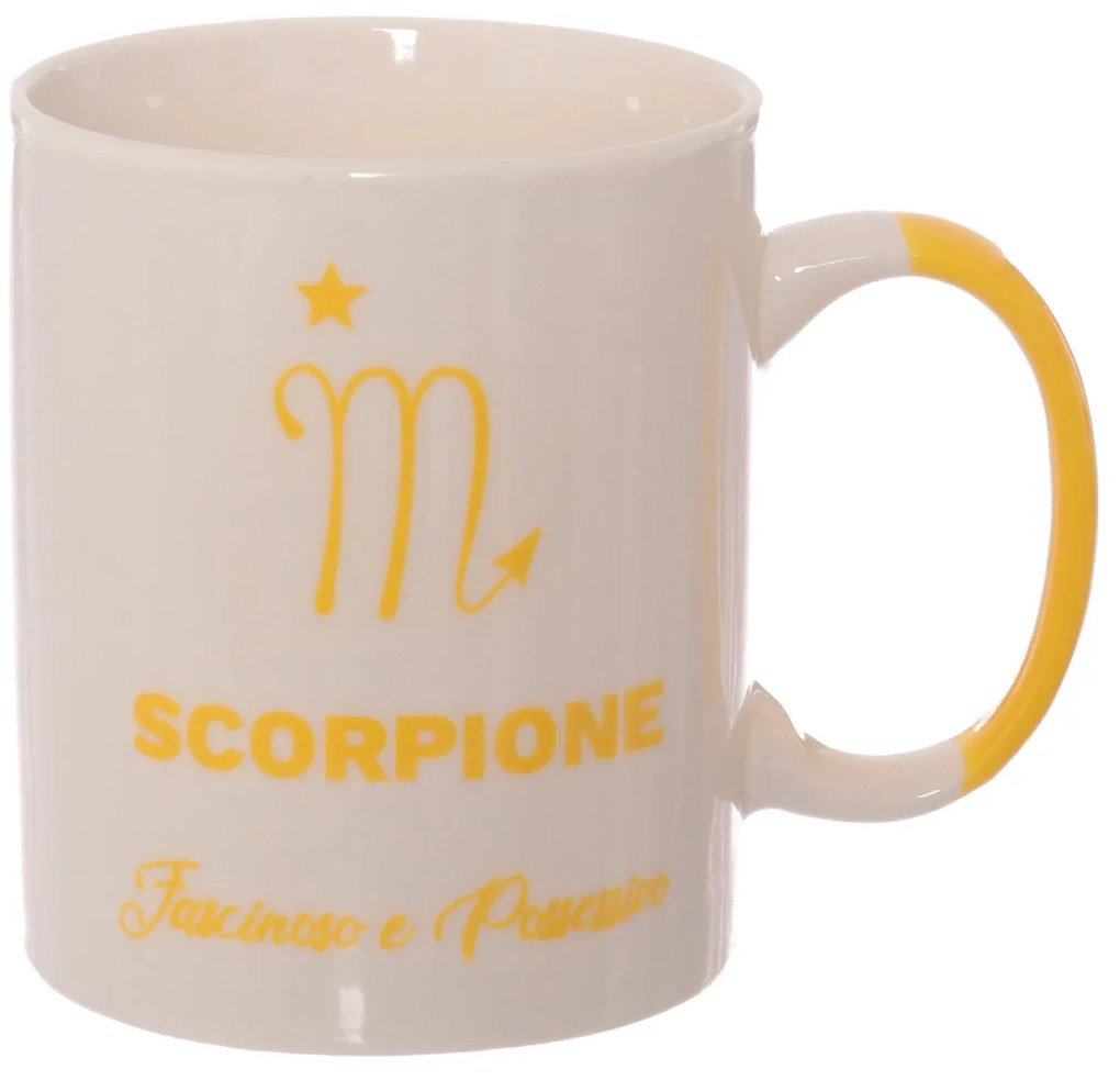 Tazza mug Scorpione da 330 ml, in New Bone China
