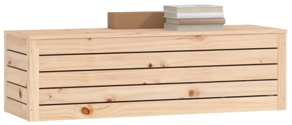 Contenitore portaoggetti 109x36,5x33 cm legno massello pino