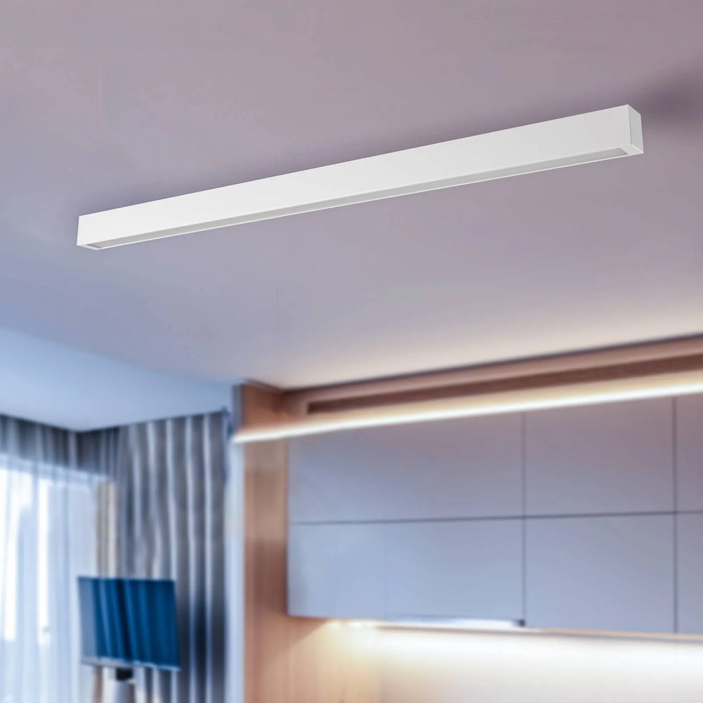 Nowodvorski Lighting Plafoniera Straight bianca 122 cm
