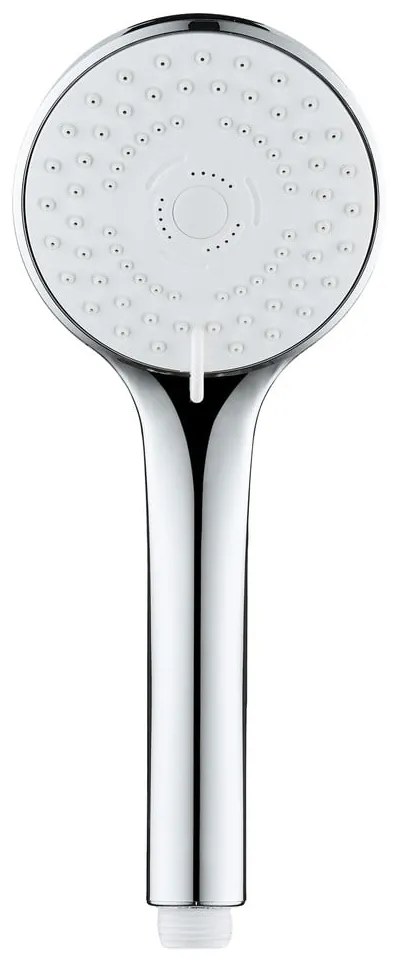 Soffione per doccia color argento lucido in plastica ø 9,5 cm Uno – Allstar