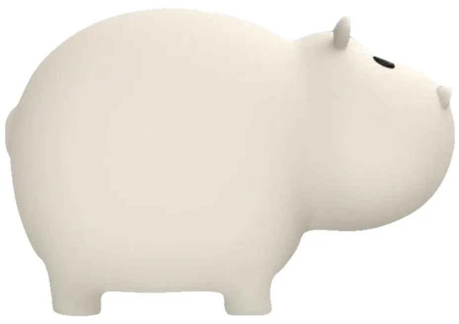 MegaLight - LED RGB Ricaricabile per bambini touch lampada per vasca da bagno SWIMMY HIPPO LED/5V