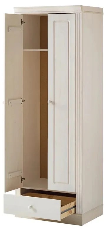 Armadio in legno di pino bianco 65x180 cm Anita - Støraa