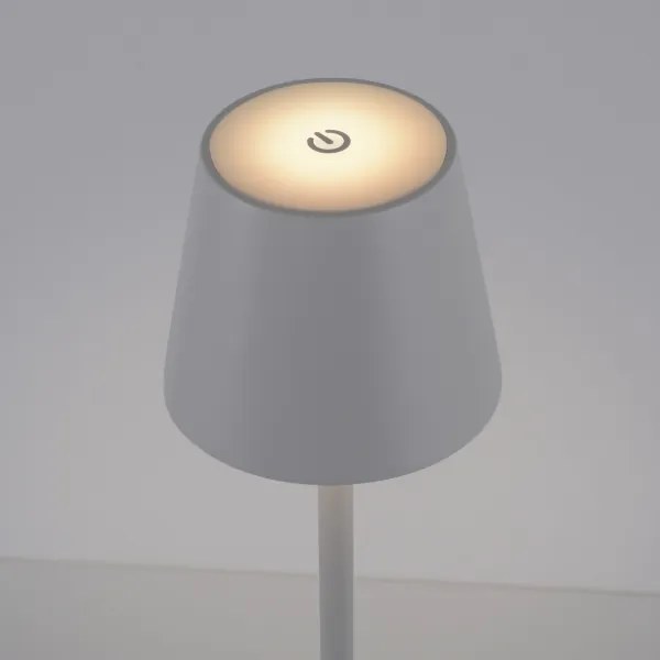 Leuchten Direkt 19250-16-LED Lampada ricaricabile da esterno EURIA LED/3W/5V IP54 bianco