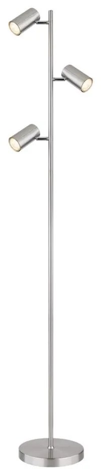 Globo 57910S - Lampada con piedistallo ROBBY 3xGU10/5W/230V cromo opaco