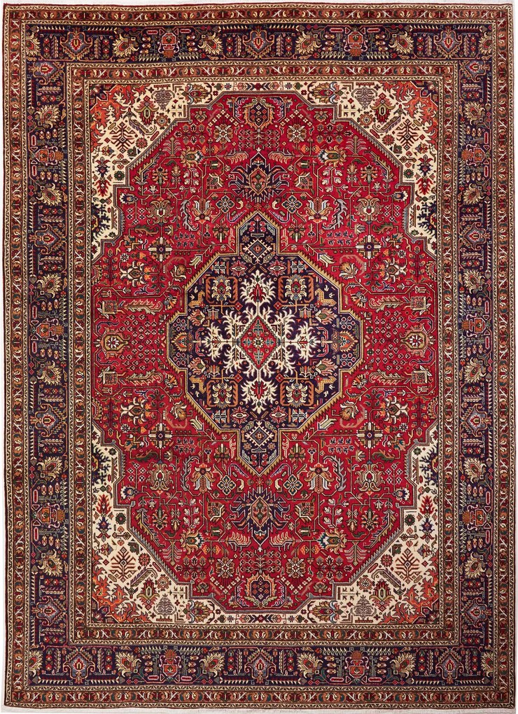 Tabriz Tappeto persiano 250x340 Rosso (Iran) Annodato A Mano
