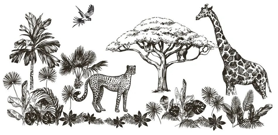 Adesivi murali decorativi Savanna - Ambiance