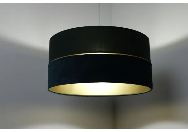 Lampadario a sospensione con filo TWIST 1xE27/60W/230V verde/oro