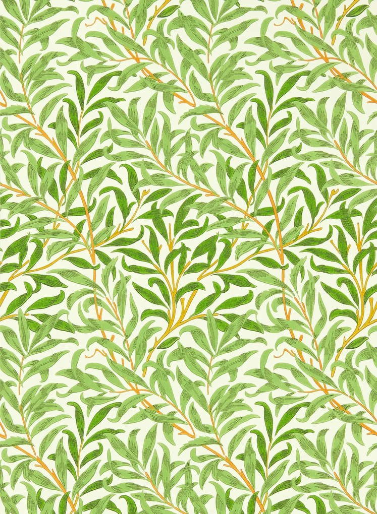 Morris & Co Carta da parati Willow Bough - Leaf Green