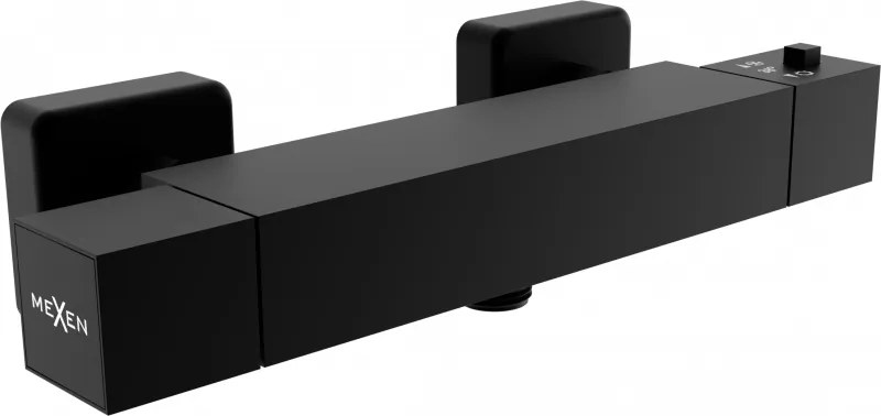 Mexen Cube rubinetto doccia termostatico, nero - 77200-70