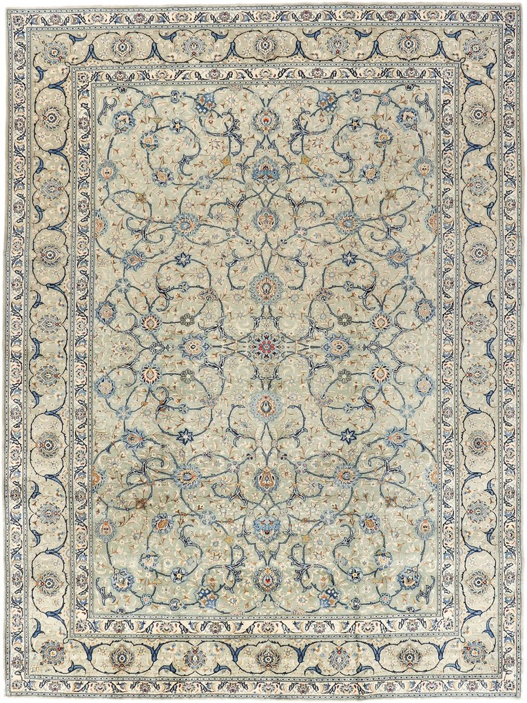 Kashan Tappeto persiano 290x390 Beige (Iran) Annodato A Mano
