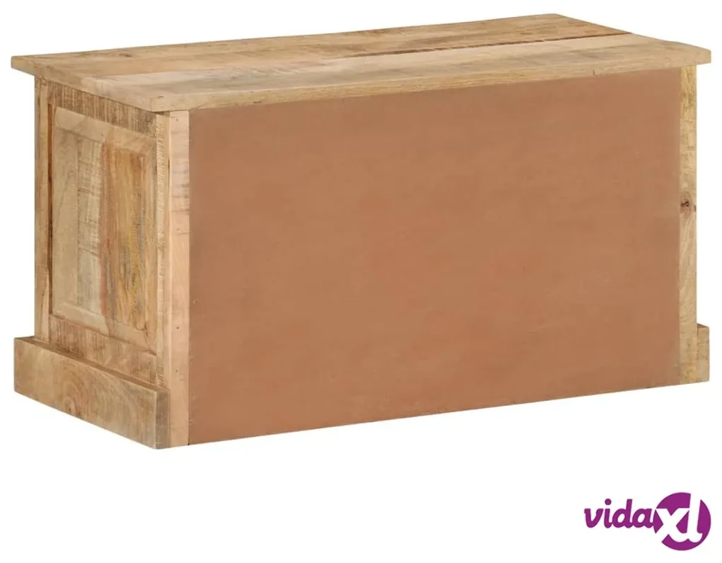 vidaXL Scarpiera Nera 75x35x45 cm in Legno Multistrato - vidaXL