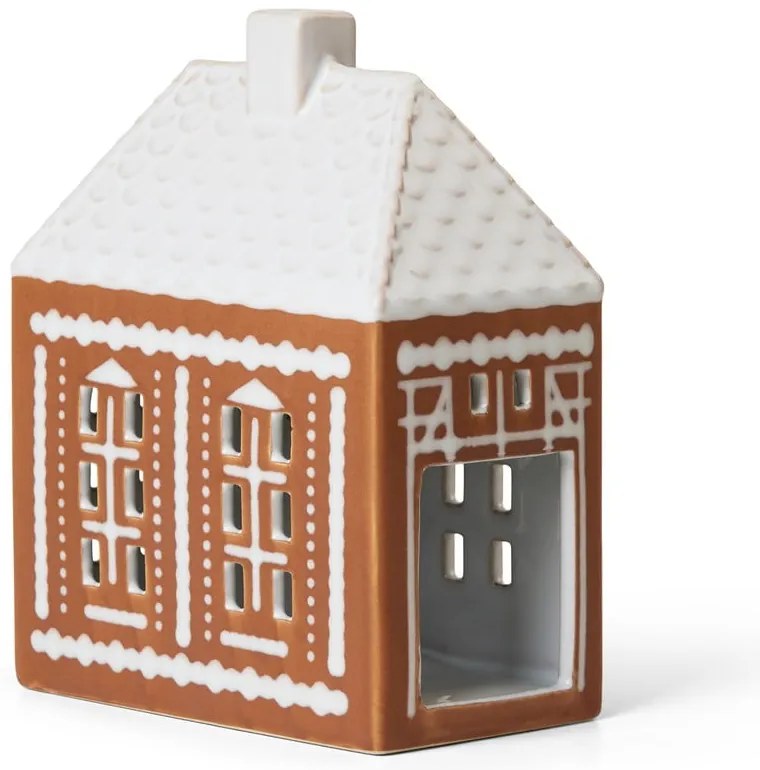 Portacandela in ceramica per lumino Gingerbread Lighthouse – Kähler Design