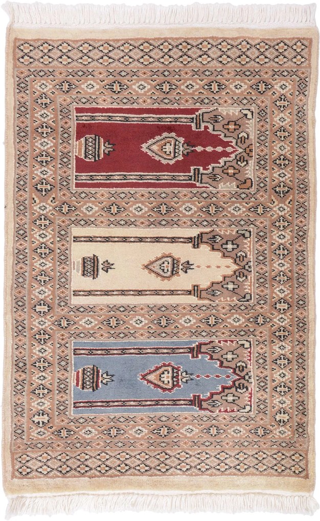 Bokhara Tappeto orientale 90x90 (Pakistan) Annodato A Mano