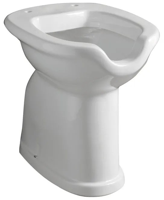 Vaso WC distanziato per persone disabili, sedile escluso P 50 x L 38 x H 49 cm bianco