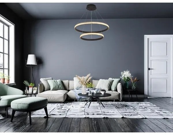 Lampadario a sospensione con filo LED dimmerabile LED/65W/230V 3000-6500K + telecomando