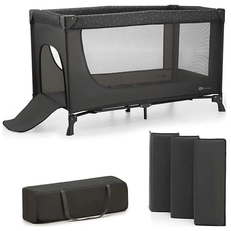KINDERKRAFT - Culla da viaggio JOY grigio