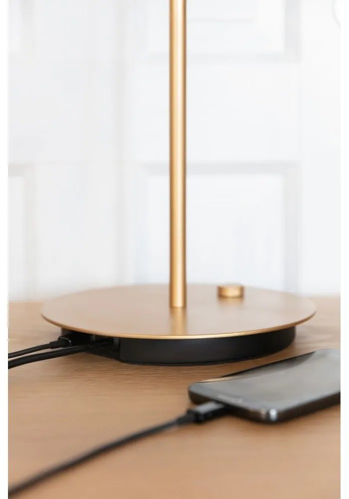 Lampada da tavolo dimmerabile a LED antracite con paralume in metallo (altezza 41,5 cm) Asteria Table - UMAGE