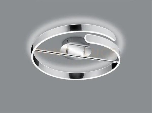Parma plafoniera led 37w 4500lm, 4000k  cromo con dimmerazione ad i...