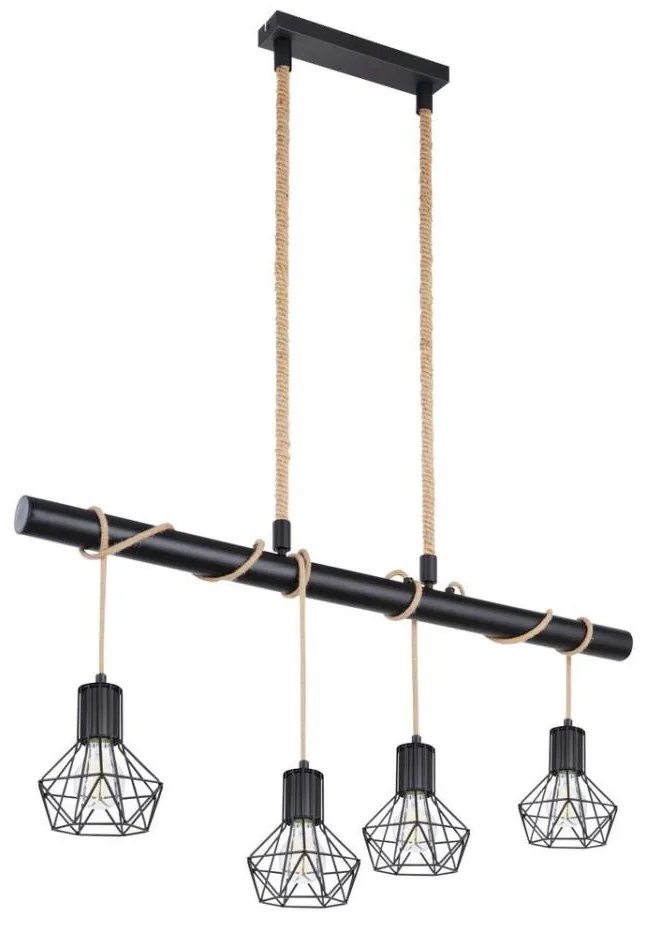 Globo 54017-4H - Lampadario a sospensione con filo PRISKA 4xE27/60W/230V