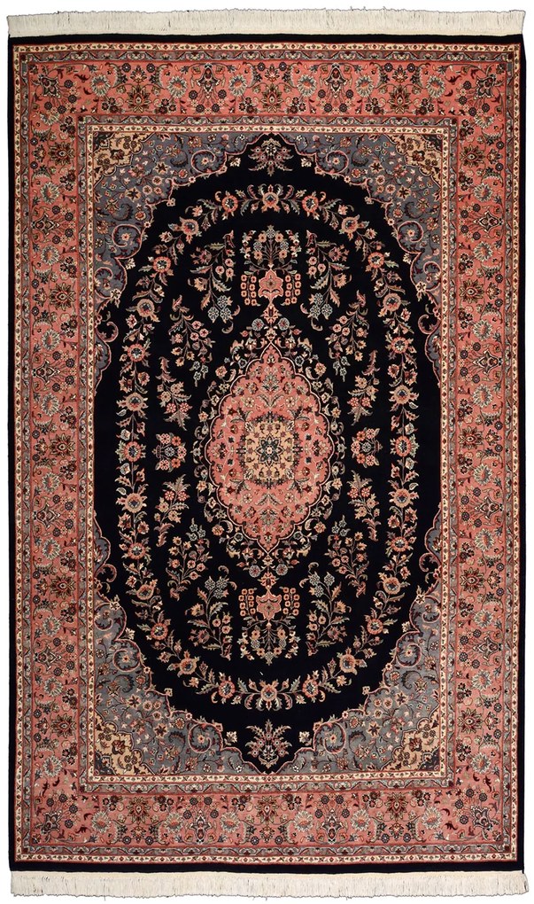 Kerman Tappeto orientale 300 x 190 Rosa (Pakistan) Annodato A Mano