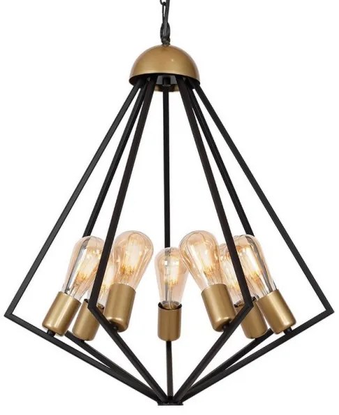 Lampadario su catena ALI 7xE27/60W/230V